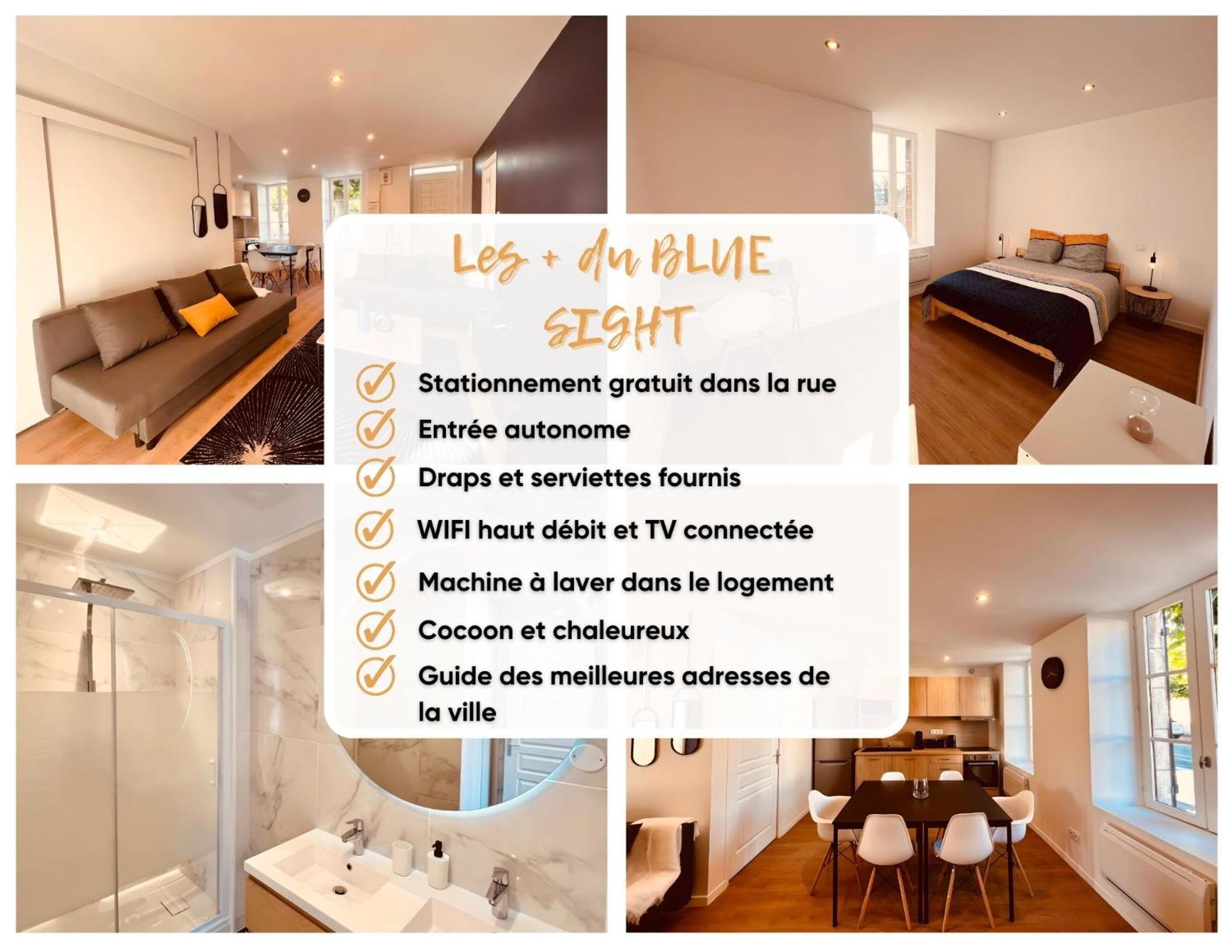 Le Blue Sight - Homy Apartment Montluçon